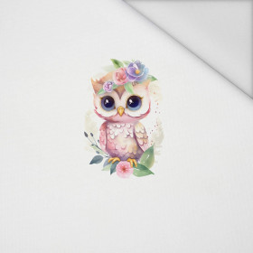 BABY OWL - panel (75cm x 80cm) Waterproof woven fabric