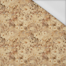 BEIGE / FLOWERS - Waterproof woven fabric