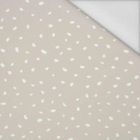 WHITE TRACES / beige (MAGICAL CHRISTMAS FOREST) - Waterproof woven fabric