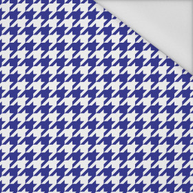 CORNFLOWER HOUNDSTOOTH / WHITE - Waterproof woven fabric