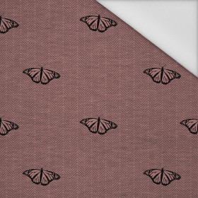 MOTHS / NIGHT CALL / rose quartz - Waterproof woven fabric