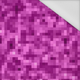 PIXELS pat. 2 / fuchsia - Waterproof woven fabric