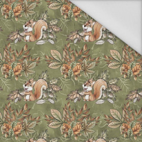HAPPY SQUIRRELS (AUTUMN IN THE FOREST) - Waterproof woven fabric