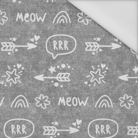 ARROWS / rrr (CATS WORLD ) / ACID WASH GREY  - Waterproof woven fabric