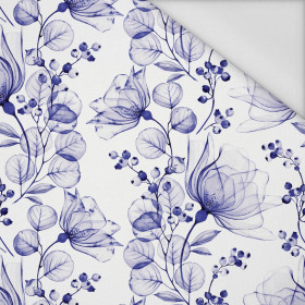 FLOWERS pat. 4 (Very Peri) - Waterproof woven fabric