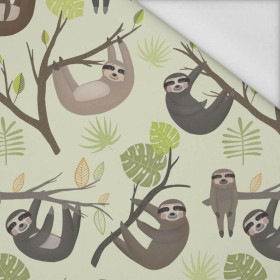 SLOTHS / mosteras (SLOTHS) / pistazie - Waterproof woven fabric