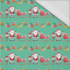 SANTA AND SLEIGH (CHRISTMAS FRIENDS) - Waterproof woven fabric