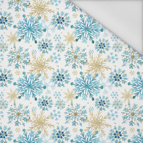 BLUE SNOWFLAKES  - Waterproof woven fabric