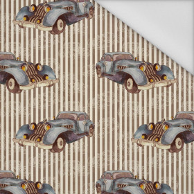 OLD CARS / STRIPES pat. 4 - Waterproof woven fabric