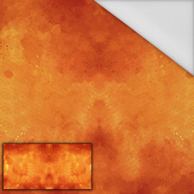 ORANGE SPECKS - panel (80cm x 155cm) Waterproof woven fabric
