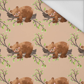 SLEEPING BEARS (BEARS AND BUTTERFLIES) - Waterproof woven fabric