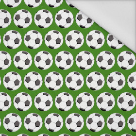 FOOTBALLS pat. 3 / green - Waterproof woven fabric