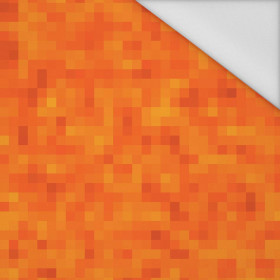 PIXELS pat. 2 / orange - Waterproof woven fabric