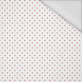 HEARTS pat. 2 / white (VALENTINE'S MIX) - Waterproof woven fabric