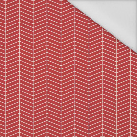 HERRINGBONE pat. 3 / red (VALENTINE'S MIX) - Waterproof woven fabric