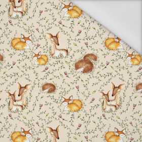 SLEEPING ANIMALS MIX (SLEEPING ANIMALS) / ecru - Waterproof woven fabric