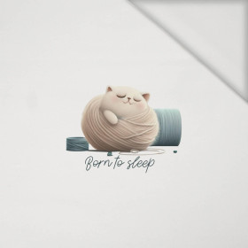 SLEEPING CAT - panel (40cm x 40cm) Viscose jersey 