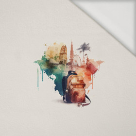 TRAVEL TIME PAT. 6 - panel (40cm x 40cm) Viscose jersey 