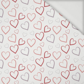 HEARTS (CONTOUR) / white (VALENTINE'S HEARTS) - Viscose jersey
