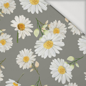 DAISIES PAT. 1 / grey - Viscose jersey