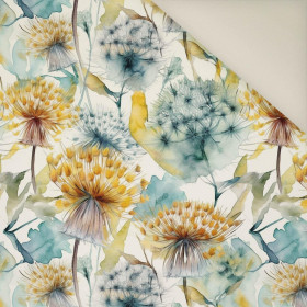 WATERCOLOR DANDELION PAT. 4- Upholstery velour 