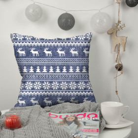 REINDEERS PAT. 2 / ACID WASH DARK BLUE - Cotton woven fabric