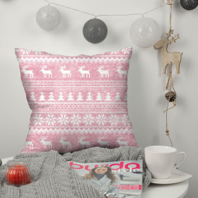 REINDEERS PAT. 2 / ACID WASH ROSE QUARTZ - looped knit fabric