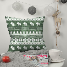 REINDEERS PAT. 2 / ACID WASH BOTTLE GREEN - Cotton woven fabric