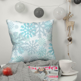 SNOWFLAKES pat. 4 (WINTER IN THE CITY) - Cotton woven fabric