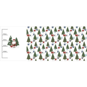 THE LAST PRESENT (IN THE SANTA CLAUS FOREST) - panoramic panel looped knit 