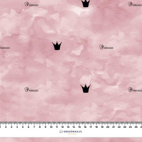 PRINCESS (minimal) / CAMOUFLAGE pat. 2 (rose quartz) - Cotton woven fabric