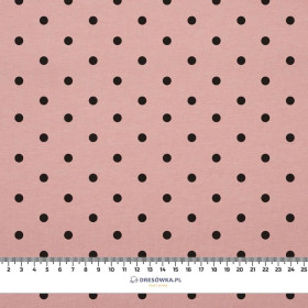 BLACK DOTS  / B-05 rose quartz - looped knitwear 