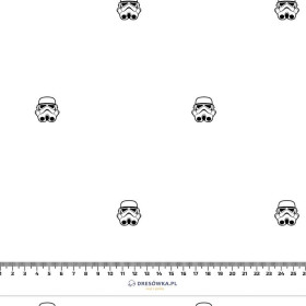 STORMTROOPERS (MINIMAL) / graphite - looped knit fabric