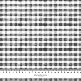 MINI VICHY GRID / graphite (CHECK AND ROSES) - Panama 220g