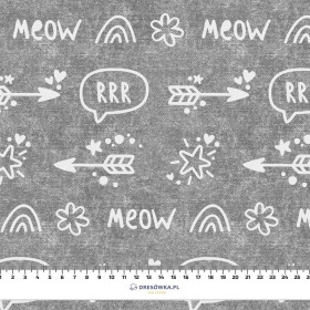 ARROWS / rrr (CATS WORLD ) / ACID WASH GREY  - Waterproof woven fabric