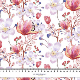 APPLE BLOSSOM AND MAGNOLIAS PAT. 2 (BLOOMING MEADOW) - single jersey with elastane 