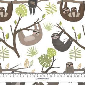 SLOTHS / mosteras (SLOTHS) / white - Waterproof woven fabric