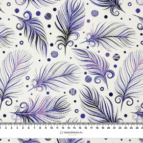 FEATHERS (Very Peri) - Cotton muslin