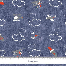 PLANES (PLANES) / ACID WASH DARK BLUE - Waterproof woven fabric