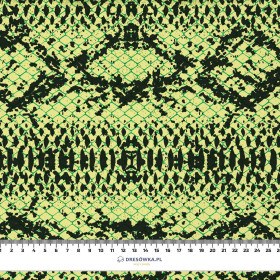 SNAKE'S SKIN PAT.1 / green - looped knit fabric