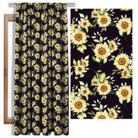 SUNFLOWERS PAT. 6 / black