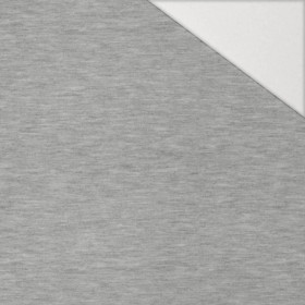 MELANGE LIGHT GRAY - Hydrophobic brushed knit