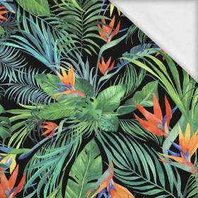 PARADISE JUNGLE / black - looped knit fabric with elastane