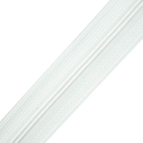 Zipper tape for bedding 3 mm - white