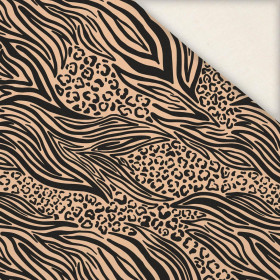 ANIMALS MIX / BEIGE - Linen 100%
