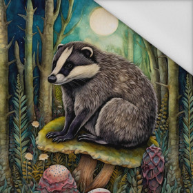 BOHO BADGER - panel (75cm x 80cm) Waterproof woven fabric