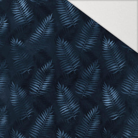 BLUE LEAVES pat .2 - Hydrophobic brushed knit