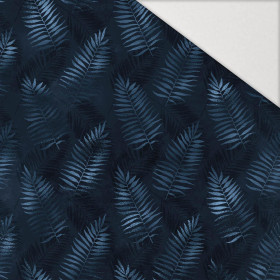 BLUE LEAVES pat .2 - Hydrophobic brushed knit