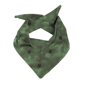 KID'S CAP AND SCARF (CLASSIC) - STORMTROOPER / CAMOUFLAGE pat. 2 (olive) - sewing set