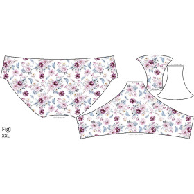 WOMEN'S PANTIES - WATERCOLOR BOUQUET Pat. 2